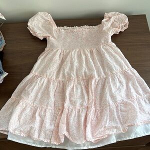 Pink Floral Kids Dress
